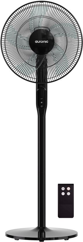 Auronic Tripod Fan - Ventilateur sur pied - Air Cooler - Ventilateur de sol et de table - 3-en-1 - 12 vitesses - Ventilateur silencieux - Ventilateur - Avec télécommande - Noir