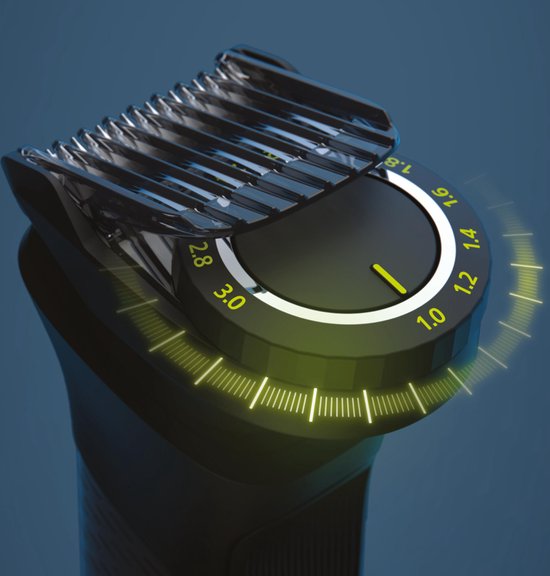 Philips All-in-One Série 9000 MG9540/15 - 13-en-1 - Multigroom - Tondeuse à barbe - Pour la barbe, le corps et les cheveux - avec OneBlade - Gris foncé