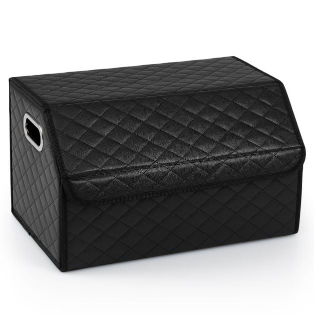 Coast Trunk Organiser Black - Boîte de rangement pliable pour voiture de 35 litres avec couvercle et séparateur - 30 x 47 x 27,5 cm