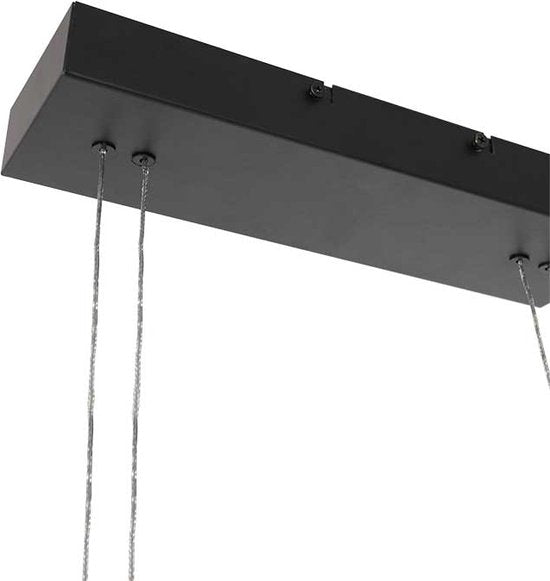 Suspension Profilo 3317ZW noire, 115 cm de large, hauteur réglable, plastique et métal, Steinhauer