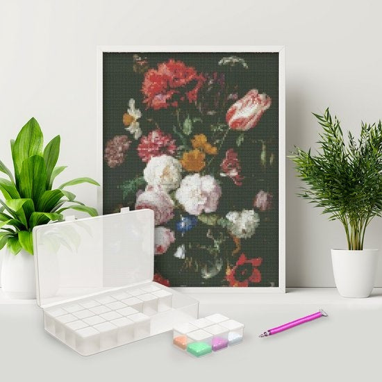 Rubye® Diamond Painting Accessories Package - Storage Box - Diamond Painting Adults - Roller - Pens - Wax - Shakers - Etui - Tweezers - Starter Pack