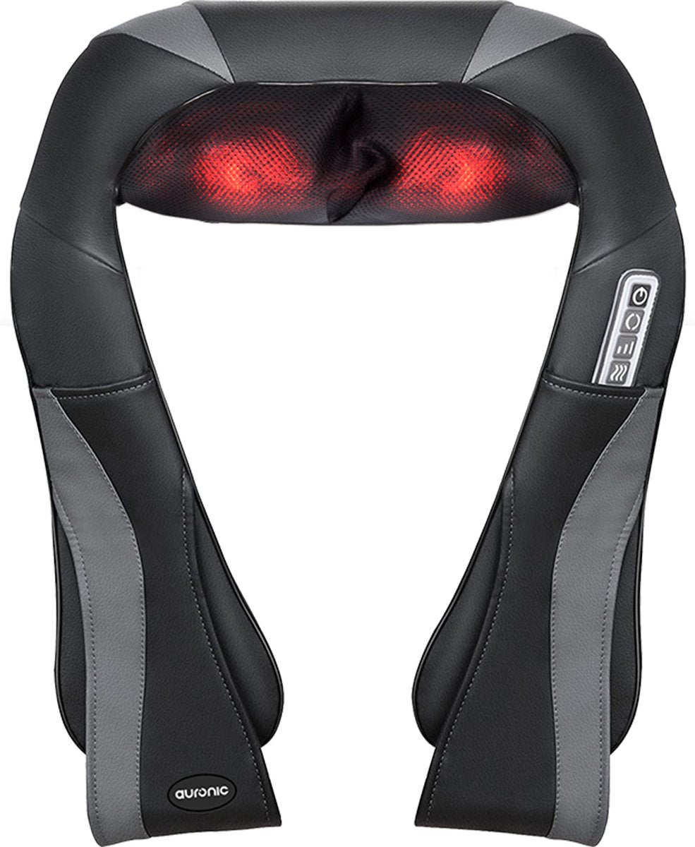 Appareil de massage de la nuque et appareil de massage du dos Auronic - fonction chaleur - électrique - noir/gris