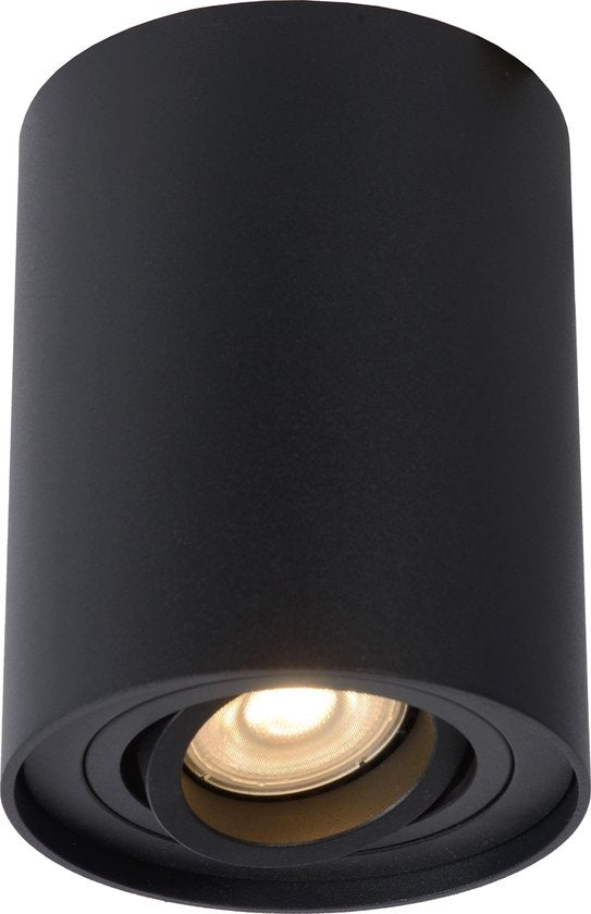 Lucide TUBE Spot plafonnier - Ø 9,6 cm - 1xGU10 - Noir