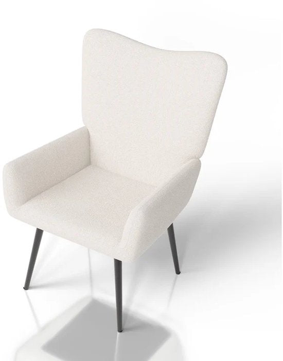 Fauteuil / Recliner Odense - Beige - Tissu bouclé