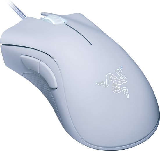 Razer DeathAdder Essential - Souris de jeu filaire - Ergonomique - Programmable - 6 400 DPI - Optique - Blanche
