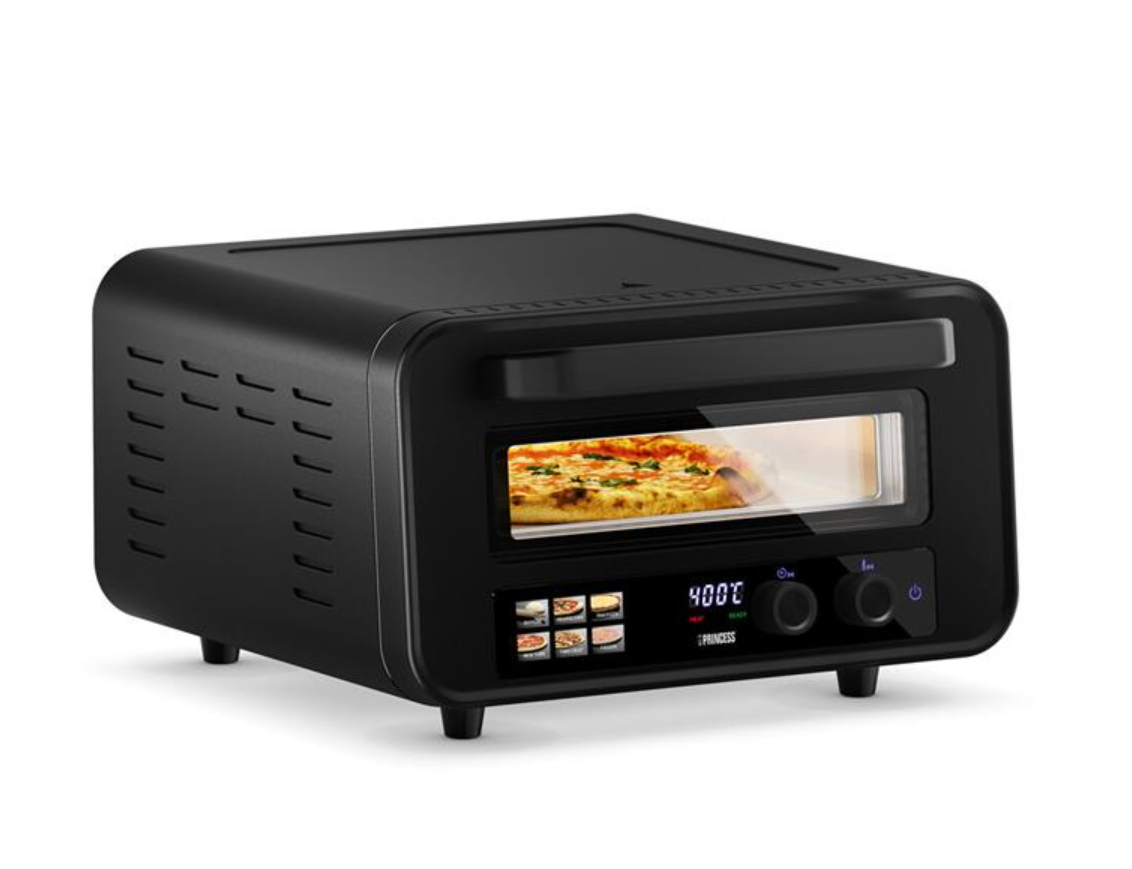 Four à pizza Princess Pro Max 112700 - 400 °C - 2 100 W - 32 x 31,8 cm - Noir