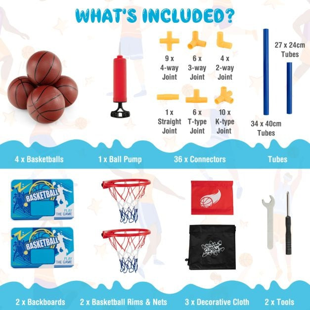 Coast Basketball set for kids - arcade - 2 joueurs - 90 x 90 x 140 cm