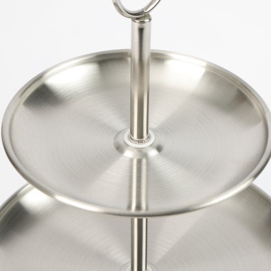 Étagère Ceruzo – Plat de service à 3 niveaux – Acier inoxydable – D26 x H34 cm