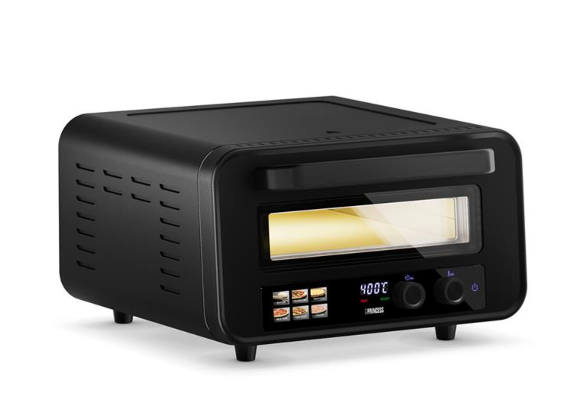 Four à pizza Princess Pro Max 112700 - 400 °C - 2 100 W - 32 x 31,8 cm - Noir