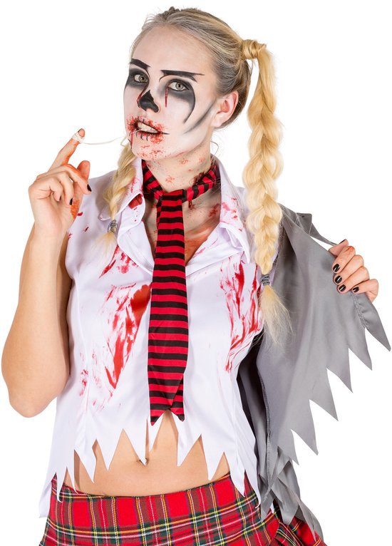 Dressforfun costume femme sexy zombie M - déguisement halloween déguisement soirée carnaval costume carnaval tenue de soirée - 300126