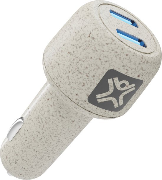 Chargeur de voiture XtremeMac Dual USB-C - 25 W - 20 W - Blanc (ECO)