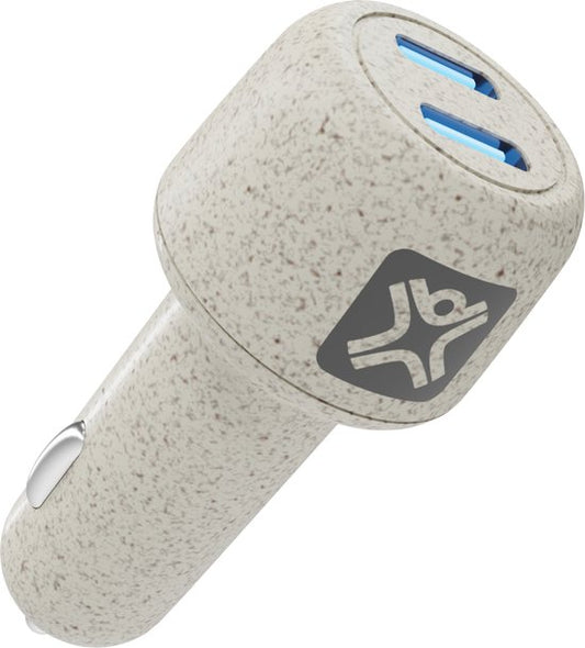 Chargeur de voiture XtremeMac Dual USB-C - 25 W - 20 W - Blanc (ECO)