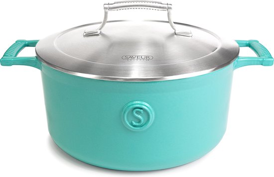 Cocotte en fonte - Saveur Selects - Ø25 cm - Sans PFAS - Compatible induction et toutes sources de chaleur - Bleu