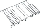 Support à vin pour 12 verres - 34x25x9cm - Métal argenté - 12 verres à vin