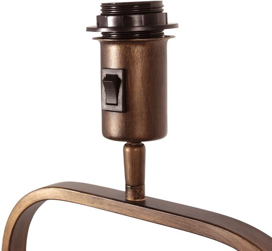 Lampadaire en bronze Stang 4740BR, lampadaire classique en métal avec fonction d'inclinaison, hauteur 147 cm, conception robuste de Steinhauer