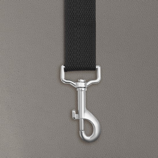 tectake® Siège auto pour chien Milow - Rembourré avec ligne de sécurité - Siège auto pour chien - Panier pour chien - Siège auto pour chien confortable et sûr - couleurs div. - 55x50x29cm - gris