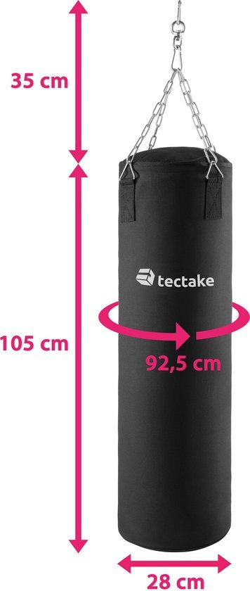 tectake® - Sac de boxe - suspension par chaîne à 4 points - 25 kg - 402699