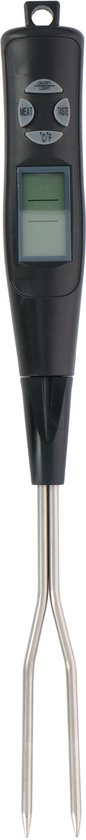 Alpina Thermomètre à viande - Numérique - Préprogrammé - 2 sondes - Acier inoxydable/noir