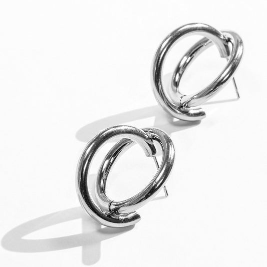 Laura Ferini Boucles d'oreilles femme Mi Manchi Argent - Boucles d'oreilles argent - Boucles d'oreilles femme - Bijoux - Accessoires - Bijoux