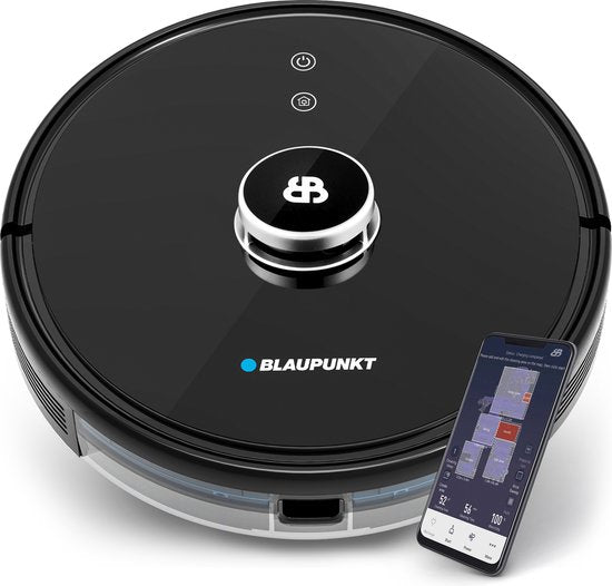 Blaupunkt Bluebot XTREME - Robot aspirateur avec fonction balayage - 3000Pa de puissance d'aspiration - Navigation laser - App et commande vocale