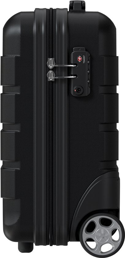 Valise cabine TRVLMORE - 40 x 30 x 20 cm - À placer sous le siège - 24 L - Serrure TSA - 2 roulettes - Noir