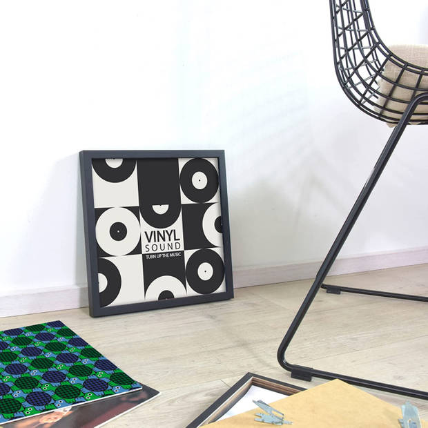 VDD Cadre d'échange de plaques en bois - 5 à 10 photos - 2x31x32cm