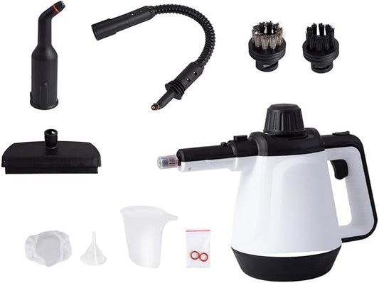 ETLIFE Nettoyeur vapeur, 1200 W, 3 Bar de pression de vapeur, 400ml de capacité, blanc