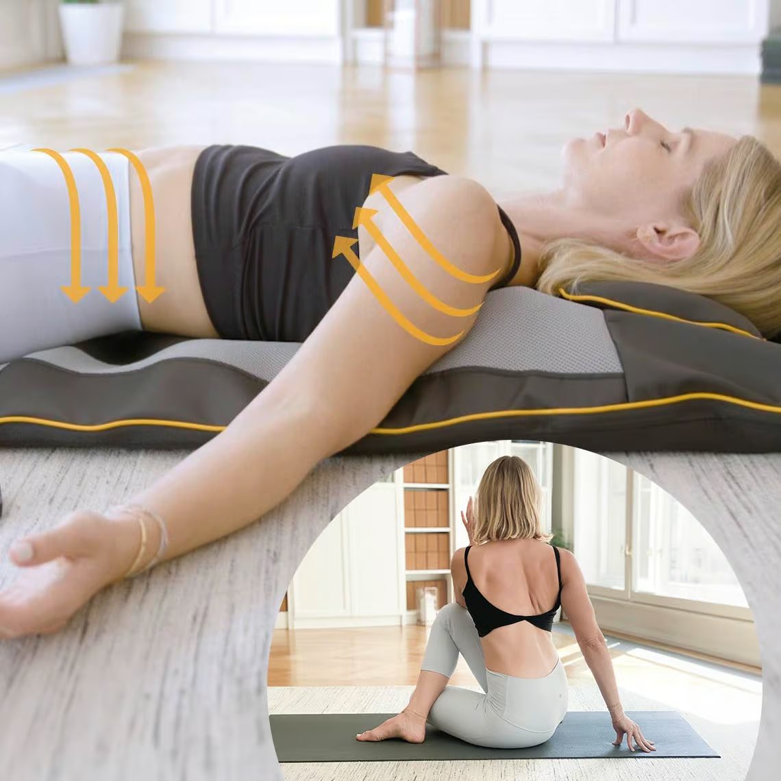 Tapis de stretching et de massage électronique Belena Air Stretch - Utilisation simple - Réglages personnalisables - 25 ans de qualité