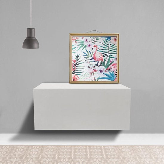 Table de nuit flottante - armoire suspendue - avec tiroir - 50 cm de large - blanc