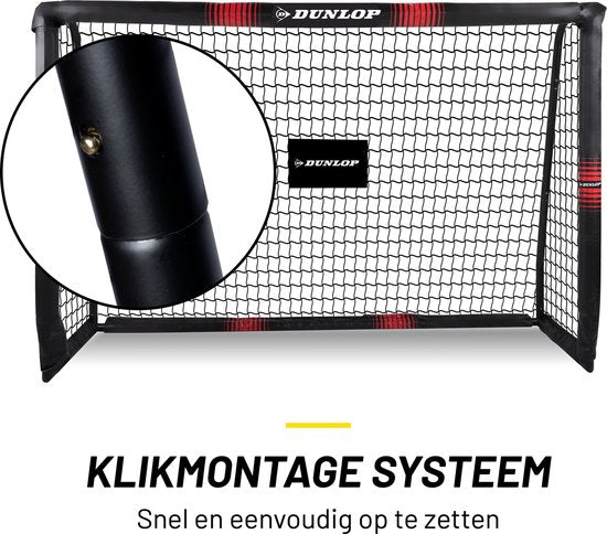 But de football Dunlop 180 x 120 x 60 CM - Noir