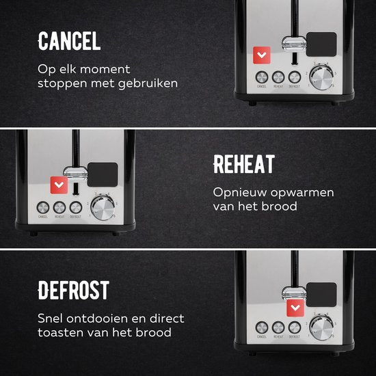 Qualitá® Grille-pain avec clips pour sandwichs grillés - Grille-pain rétro - Grille-sandwichs - Appareil à croque-monsieur - acier inoxydable/noir