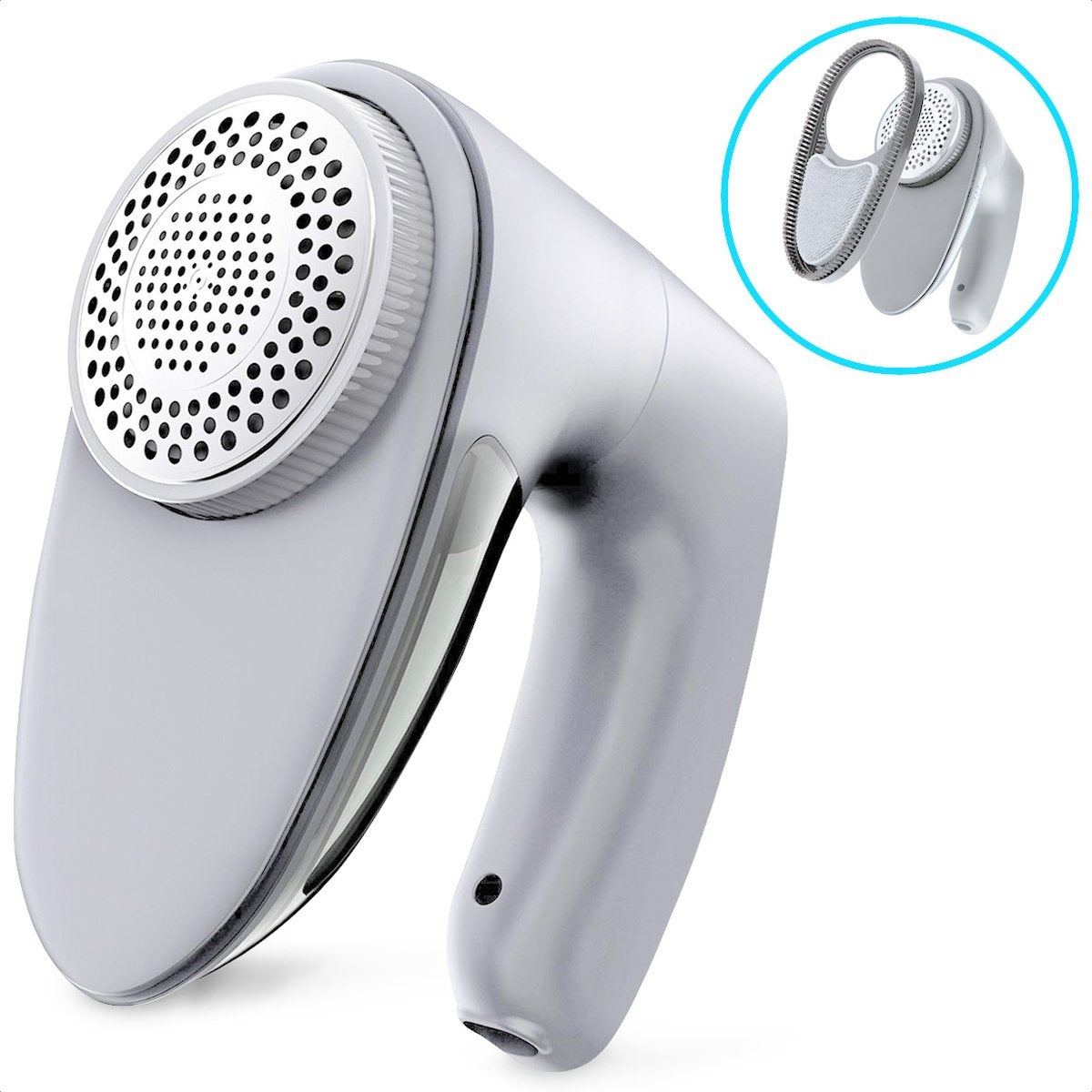 Auronic Electric Lint Remover - Sans fil - 2 accessoires supplémentaires - Blanc