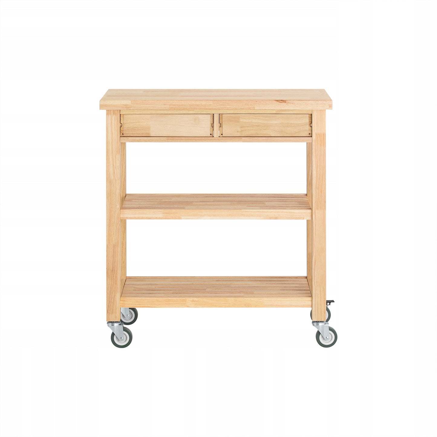 Chariot de cuisine SoBuy FKW24-II-N - Bois de hêtre - 40 x 80 x 90 cm