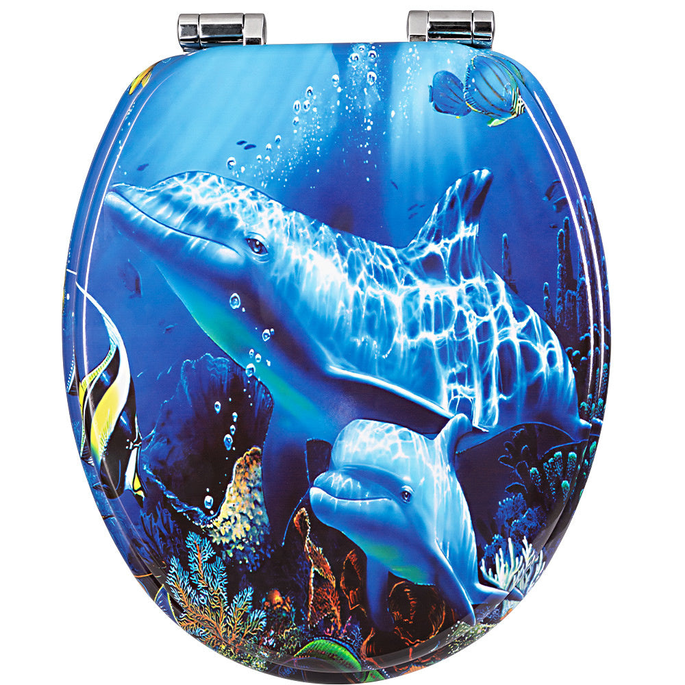 Abattant Dolphin - Sotf Close Antibacterial - MDF 150kg