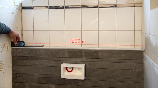 VONROC Télémètre laser - Portée de 40 mètres - Référence de mesure réglable