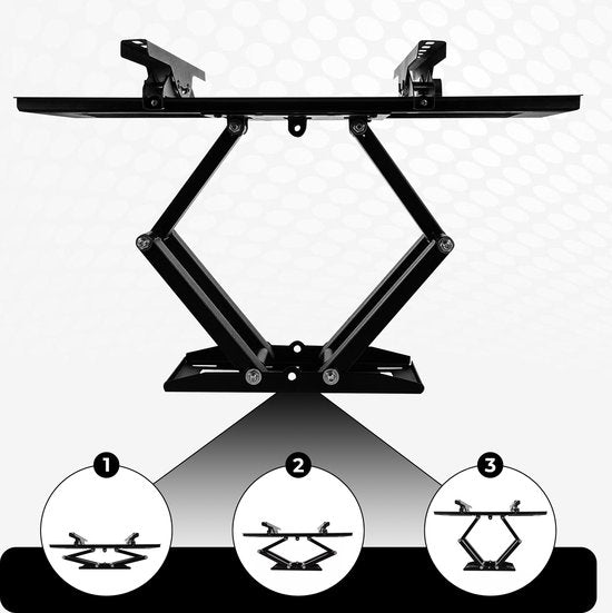 Bayt TV Bracket - Support mural pour TV - Rotatif - Inclinable - 32 pouces à 55 pouces - Jusqu'à 40 kg - Noir