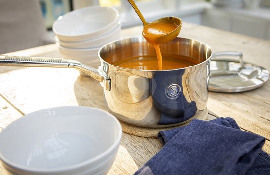 Casserole avec couvercle - Saveur Selects - Acier inoxydable - Compatible induction et toutes soucres de chaleur - Compatible four (260°) et lave-vaisselle