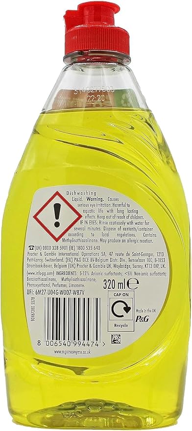 Liquide vaisselle Platinum - Fairy - Citron - 320 ML