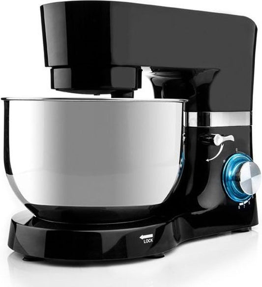 Robot de cuisine Westinghouse - 5.5L - 1300W - Robot de cuisine - Comprend un bol, un crochet à pâte, un batteur et un fouet - Noir