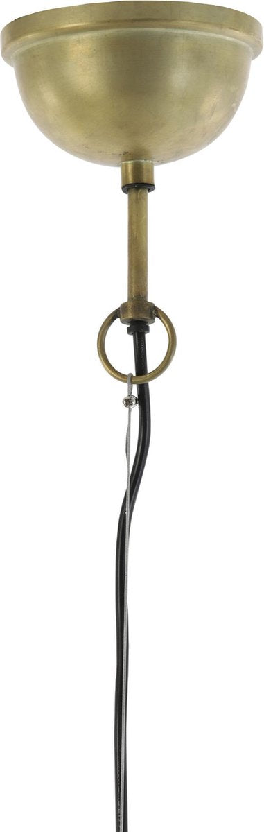 Light & Living Lampe pendante Gularo - Bois brun foncé - Ø60cm - Modern & Luxe