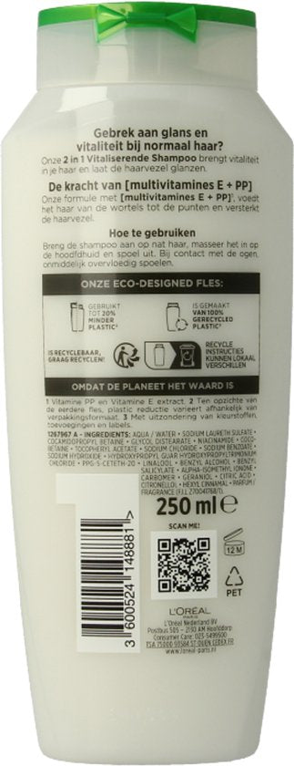 L'Oréal Paris Elvive Multivitamines 2-en-1 - 250 ml - Shampooing