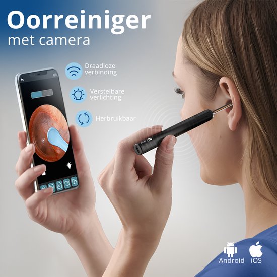VAIVE Earwax Remover with Camera - Ear cleaner - Nettoyage des oreilles - Ear scoop