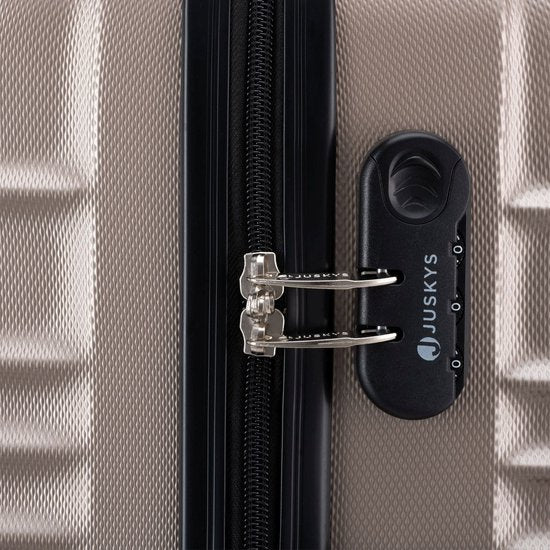 Trolley Travel Case Set / Valise Rome - 4 pièces - Champagne - ABS