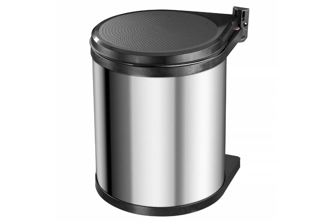 Poubelle Hailo Compact-Box M - 15 l - Poubelle encastrée - Acier inoxydable