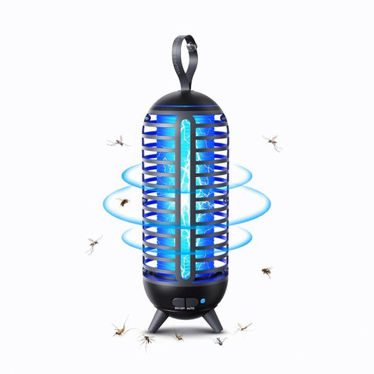 Vulpes Goods® Repellent - Mosquito lamp Rechargeable - Electric Insect Killer - Fly lamp - Insect lamp - UV mode & Night light - Suspendable - Waterproof - Incl. collection tray & cleaning brush