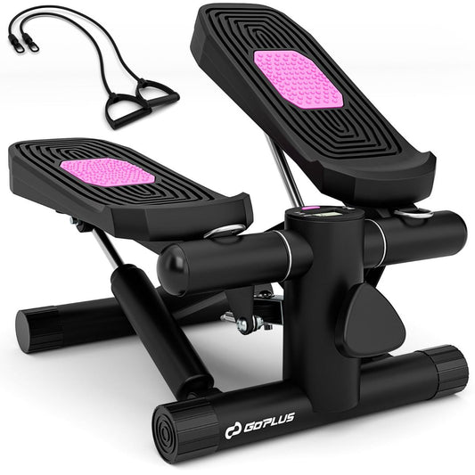 Coast Mini-Stepper avec bandes de résistance Twist Stepper - Résistance réglable - Noir - 40 x 31 x 21,5 cm