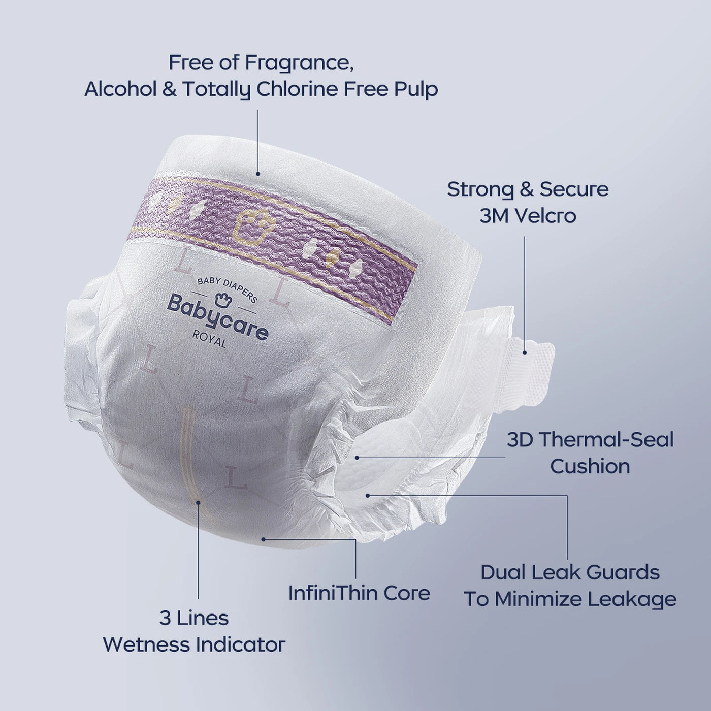 C Babycare Royal Couches taille 4 (9-14 kg) - 40 pièces