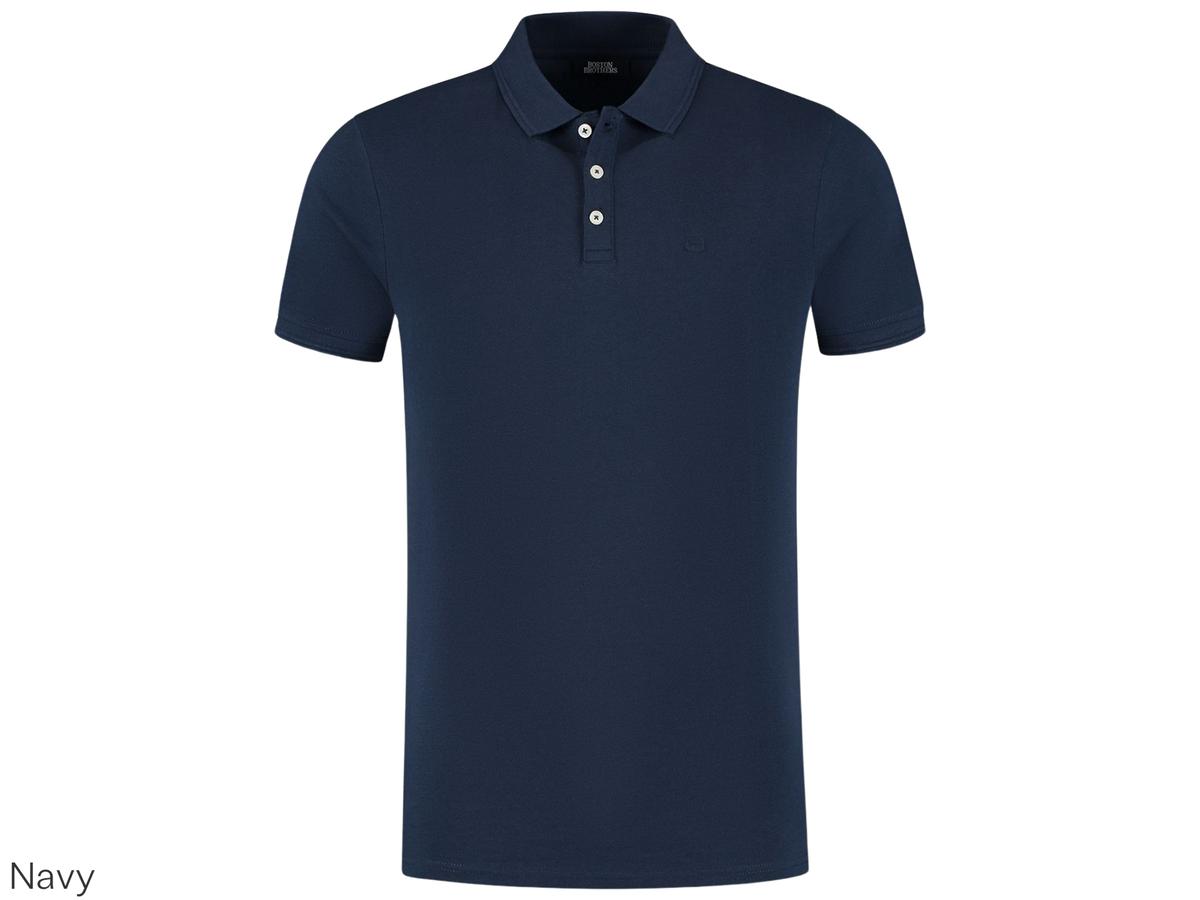 Polo Piqué Boston Brothers - Bleu marine - taille L
