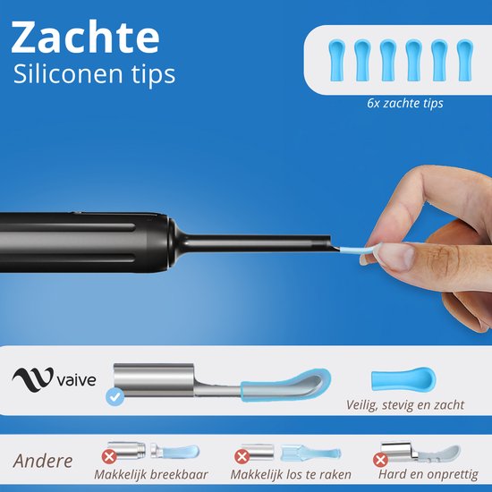 VAIVE Earwax Remover with Camera - Ear cleaner - Nettoyage des oreilles - Ear scoop