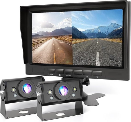 2 caméras de recul filaire - Strex - Vision nocturne 15m - IP69 Waterproof